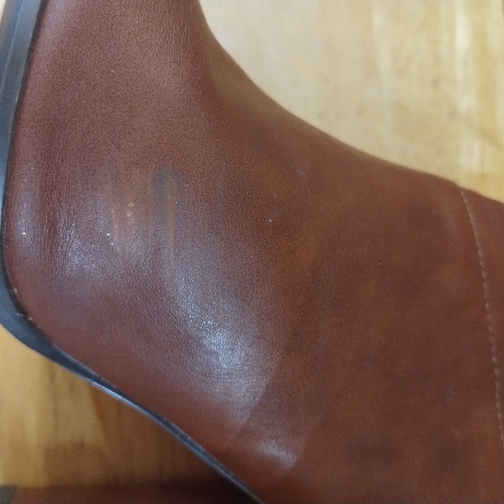Michael Antonio women's size 6.5 brown open toe heeled boots shoes - Picture 11 of 11